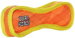 DuraForce Junior Bone Plush Dog Toy, Orange/Yellow slide 2 of 8