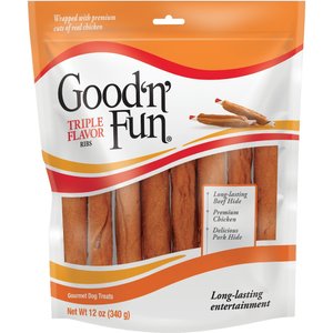 Good 'n' Fun Ribs Dog Treats, 12-oz bag