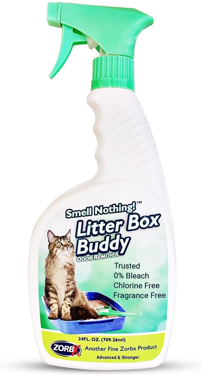 ZORBX Smell Nothing Litter Box Buddy Odor Remover, 24oz bottle