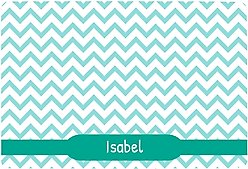 Frisco Personalized Chevron Dog & Cat Placemat