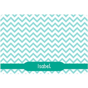 Frisco Personalized Chevron Dog & Cat Placemat