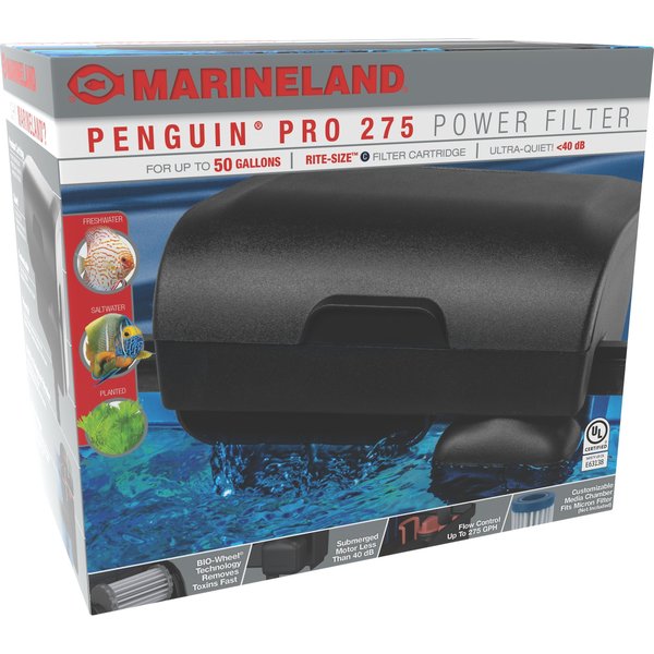 MARINELAND Penguin Pro Aquarium Filter, 275 - Chewy.com - Setting Up Aquatic Filter For Freshwater Penguin Tank