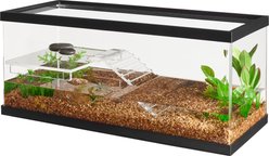 Glasscages Dropdown Platform & Ramp Acrylic Turtle Tank, 10-gal
