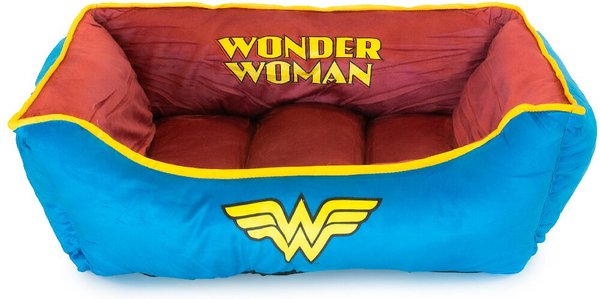 Buckle-Down Wonder Woman Bolster Dog Bed slide 1 of 4