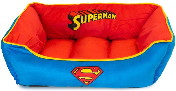 Buckle-Down Superman Bolster Dog Bed slide 1 of 4