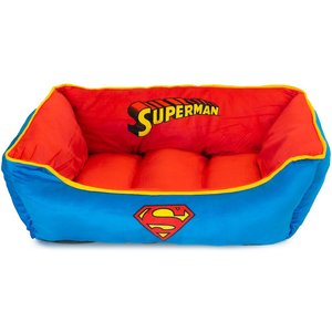 Buckle-Down Superman Bolster Dog Bed