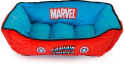 Buckle-Down Captain America Bolster Dog Bed