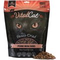 Vital Essentials Pork Mini Nibs Freeze-Dried Raw Cat Food, 12-oz bag