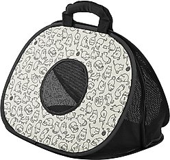 Frisco Collapsible Cat Carrier Bag, Animal Sketch
