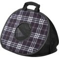 Frisco Collapsible Cat Carrier Bag, Black Plaid