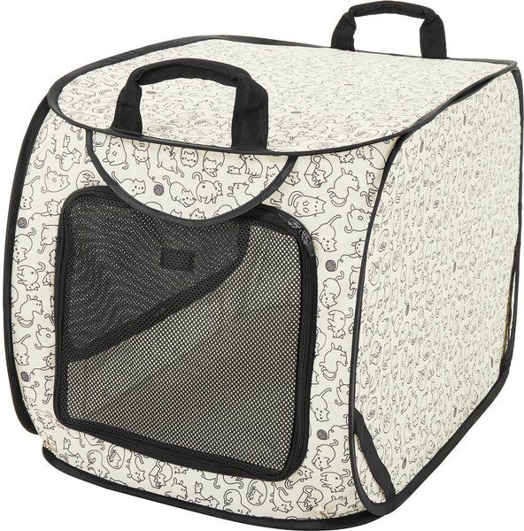 Frisco Collapsible Cat Cage, Litter Box, & Mat, Animal Sketch slide 1 of 9