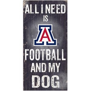 Fan Creations NCAA "All I Need is Football & My Dog" Wall Décor, Arizona