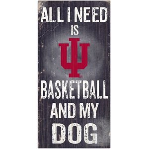Fan Creations NCAA "All I Need is Football & My Dog" Wall Décor, Indiana