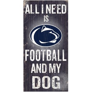 Fan Creations NCAA "All I Need is Football & My Dog" Wall Décor, Penn State University