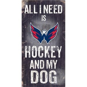 Fan Creations NHL "All I Need is Hockey & My Dog" Wall Décor, Washington Capitals