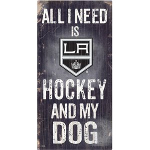 Fan Creations NHL "All I Need is Hockey & My Dog" Wall Décor, Los Angeles Kings