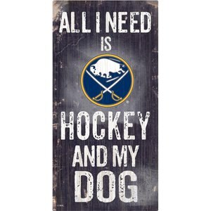 Fan Creations NHL "All I Need is Hockey & My Dog" Wall Décor, Buffalo Sabres