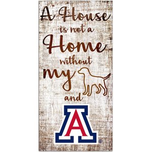 Fan Creations NCAA "A House is Not A Home Without My Dog" Wall Décor, Arizona