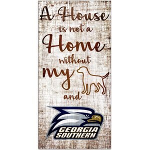 Fan Creations NCAA "A House is Not A Home Without My Dog" Wall Décor, Georgia Southern