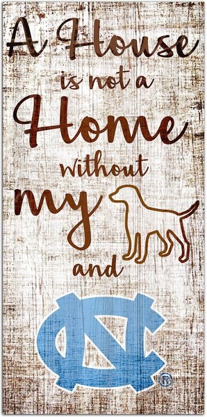 Fan Creations NCAA "A House is Not A Home Without My Dog" Wall Décor, University of North Carolina slide 1 of 1
