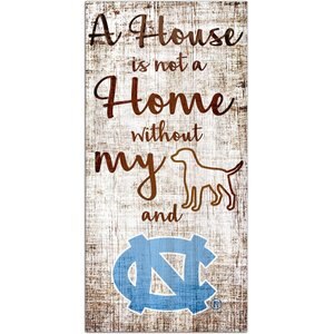 Fan Creations NCAA "A House is Not A Home Without My Dog" Wall Décor, University of North Carolina