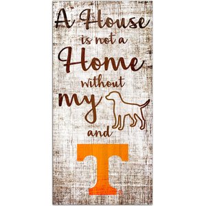 Fan Creations NCAA "A House is Not A Home Without My Dog" Wall Décor, University of Tennessee