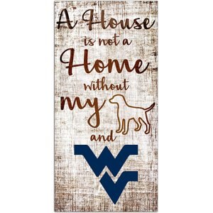 Fan Creations NCAA "A House is Not A Home Without My Dog" Wall Décor, University of West Virginia