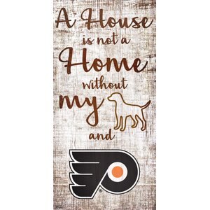 Fan Creations NHL "A House is Not A Home Without My Dog" Wall Décor, Philadelphia Flyers