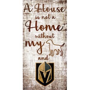 Fan Creations NHL "A House is Not A Home Without My Dog" Wall Décor, Vegas Golden Knights