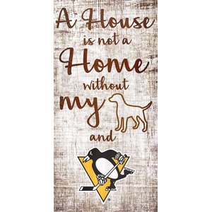 Fan Creations NHL "A House is Not A Home Without My Dog" Wall Décor, Pittsburgh Penguins