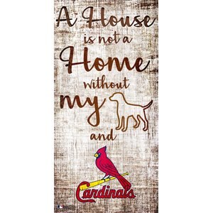 Fan Creations MLB "A House is Not A Home Without My Dog" Wall Décor, St Louis Cardinals