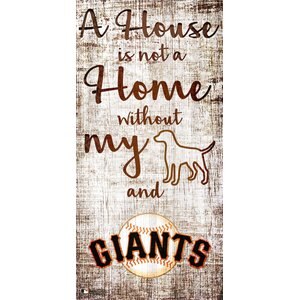 Fan Creations MLB "A House is Not A Home Without My Dog" Wall Décor, San Francisco Giants