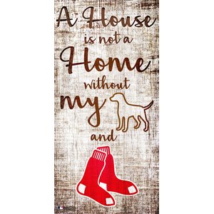 Fan Creations MLB "A House is Not A Home Without My Dog" Wall Décor, Boston Red Sox