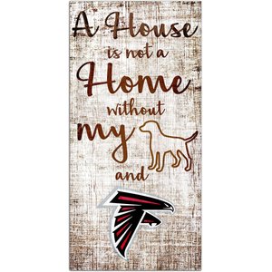 Fan Creations NFL "A House is Not A Home Without My Dog" Wall Décor, Atlanta Falcons