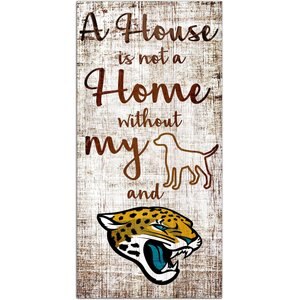 Fan Creations NFL "A House is Not A Home Without My Dog" Wall Décor, Jacksonville Jaguars