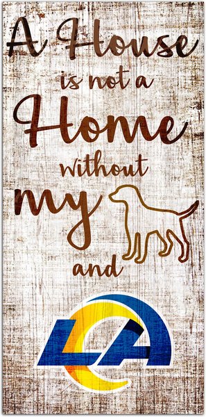 Fan Creations NFL "A House is Not A Home Without My Dog" Wall Décor, LA Rams slide 1 of 1