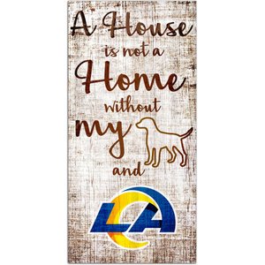 Fan Creations NFL "A House is Not A Home Without My Dog" Wall Décor, LA Rams