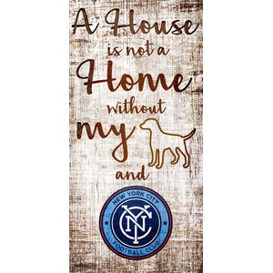 Fan Creations MLS "A House is Not A Home Without My Dog" Wall Décor, New York City FC