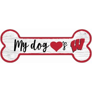 Fan Creations NCAA Dog Bone Wall Décor, University of Wisconsin
