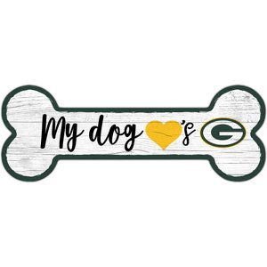 Fan Creations NFL Dog Bone Wall Décor, Green Bay Packers 