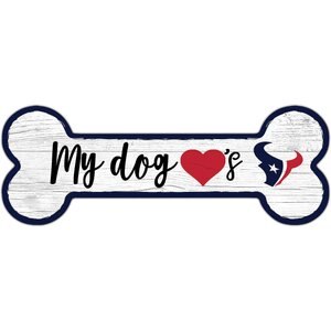 Fan Creations NFL Dog Bone Wall Décor, Houston Texans 