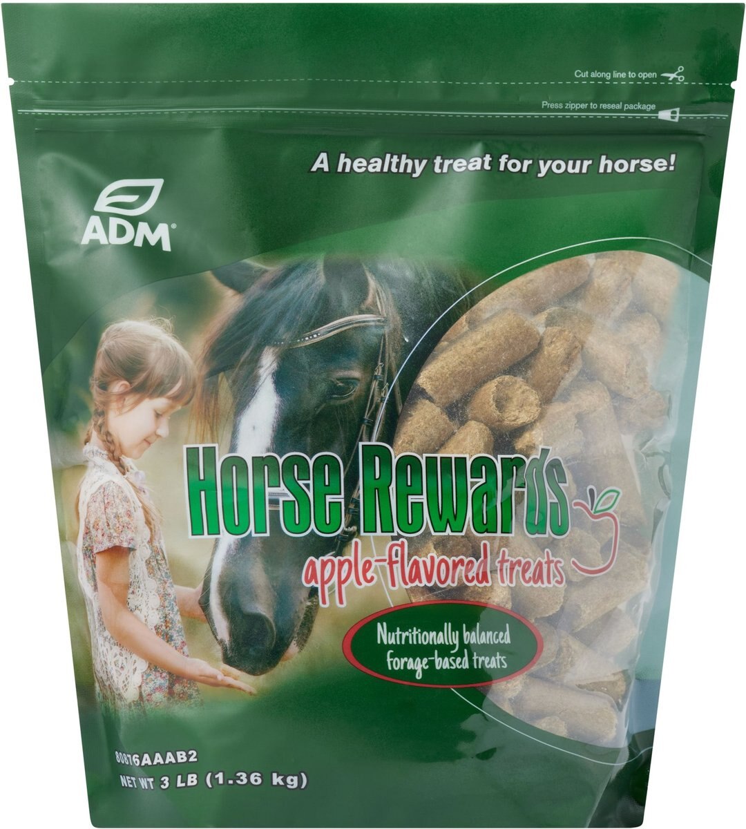 ADM Forage First Horse Rewards AppleFlavor Horse Treats, 3lb bag