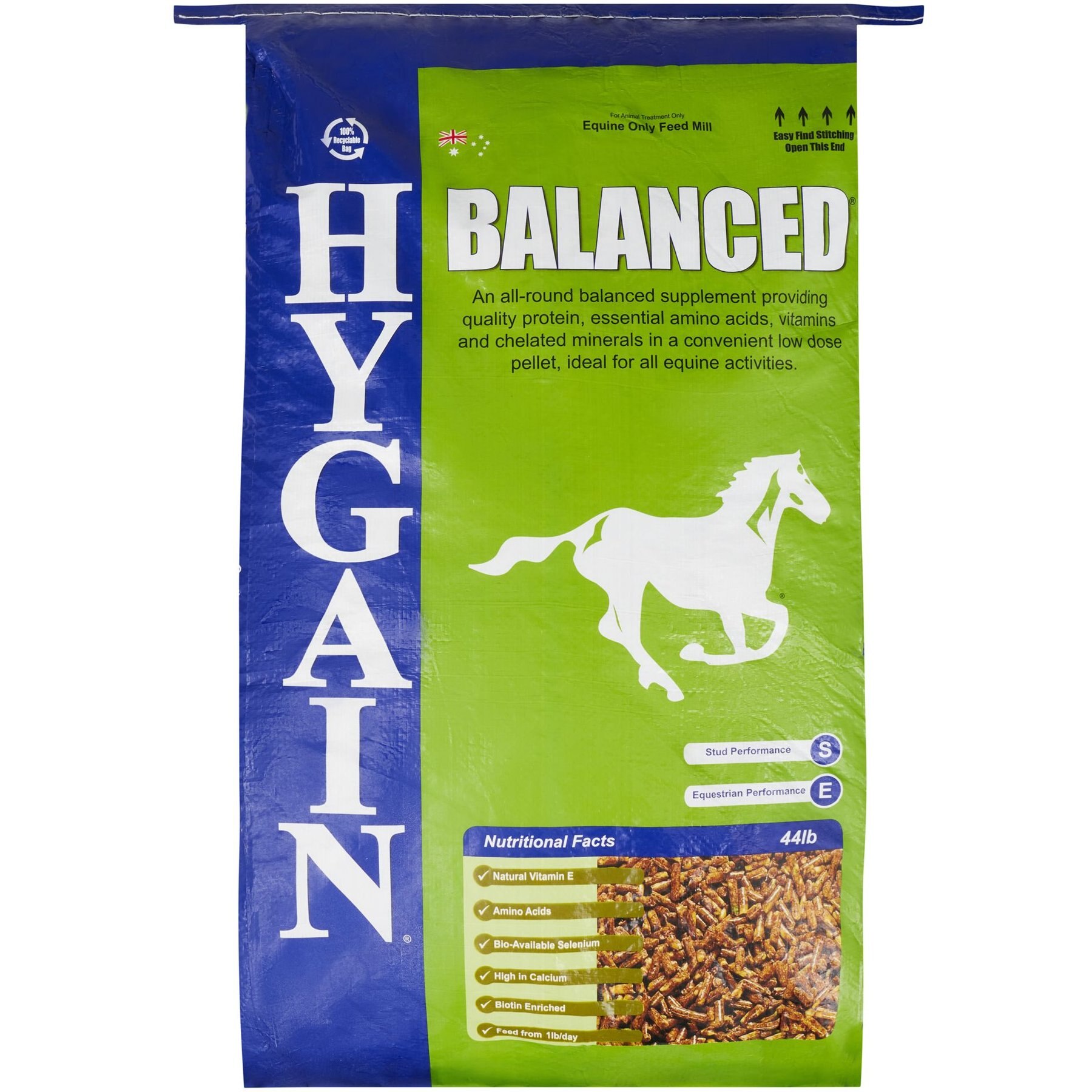 Out of Stock HYGAIN Balanced Horse Feed, 44lb bag