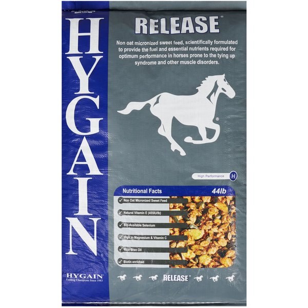 HYGAIN Release Horse Feed, 44lb bag