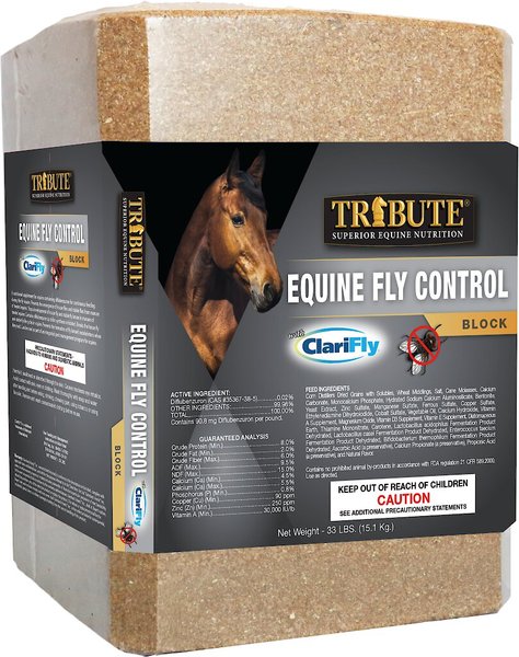 Tribute Equine Nutrition Equine Fly Control Block Horse Supplement, 33-lb block slide 1 of 4
