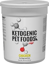 Ketogenic Pet Food Chicken Dry Dog & Cat Food, 18.5-oz canister