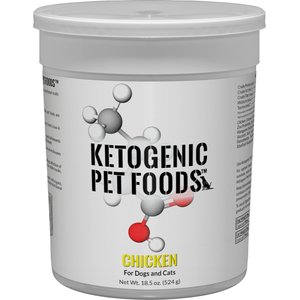 Ketogenic Pet Food Chicken Dry Dog & Cat Food, 18.5-oz canister
