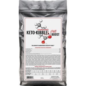 Ketogenic Pet Food Keto-Kibble Fat Boost Dry Dog & Cat Food, 18-lb bag