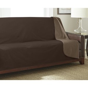 Mambe Silky Soft Throw Dog & Cat Blanket, Chocolate & Cappuccino, Large Long, 1 count