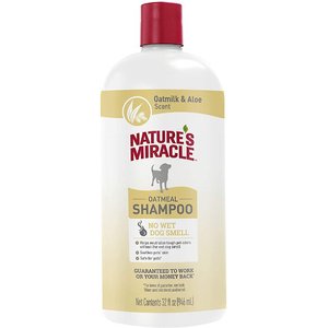 Nature's Miracle Oatmeal Dog Shampoo, 32-oz bottle